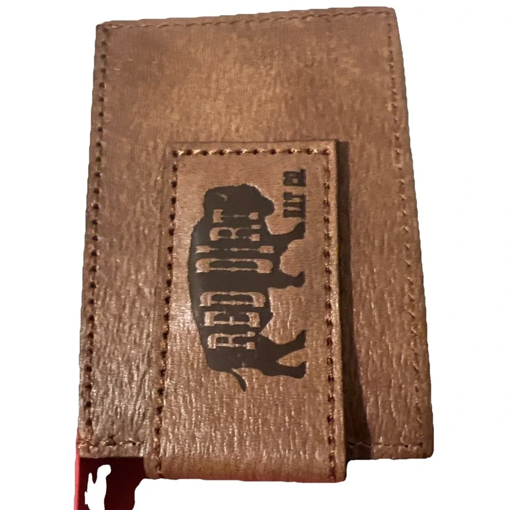 Money Clip Wallet‎ Genuine Leather Red Dirt Hat Co Southwestern Design Wallet